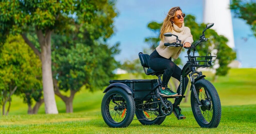 Addmotor M 340 fat tire electric trike gets big battery upgrade Electric Vehicles For India